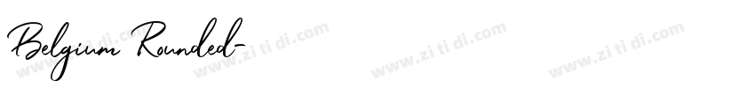 Belgium Rounded字体转换